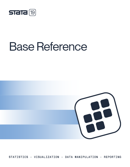 Stata Base Reference Manual